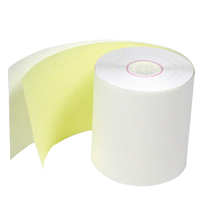 3 3-Ply Printer Paper Rolls  White Yellow Pink Receipt Paper